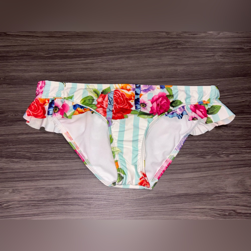 Gianni Bini Floral Swim Bottoms Size Medium